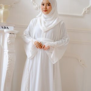 Ameera Abaya - Broken White