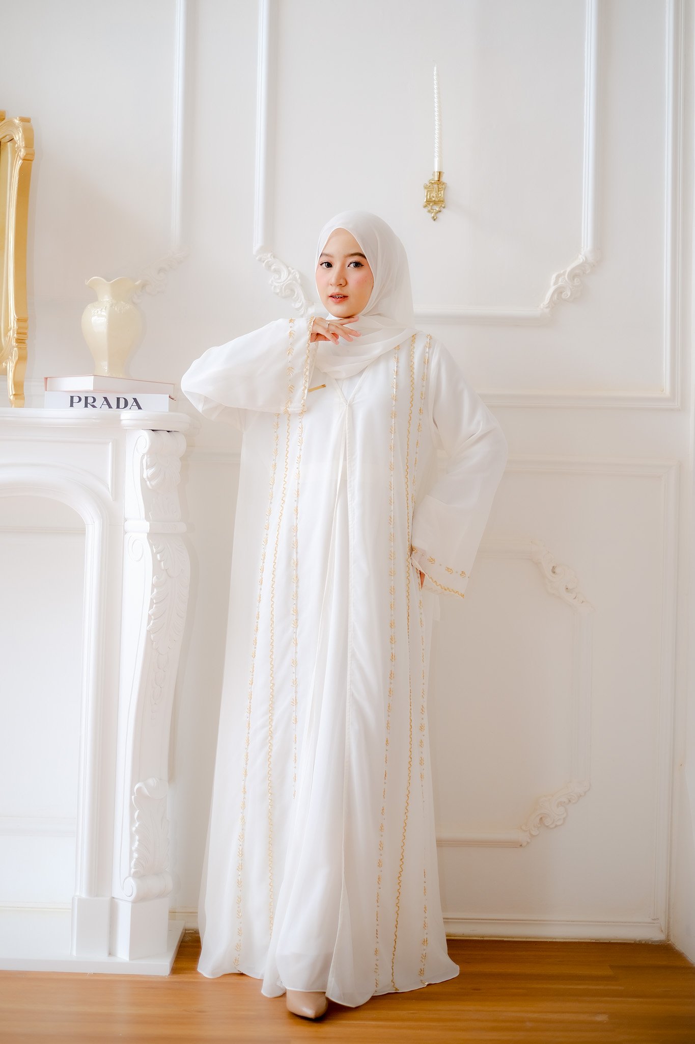 Aizel Abaya Aizel Abaya - Broken White