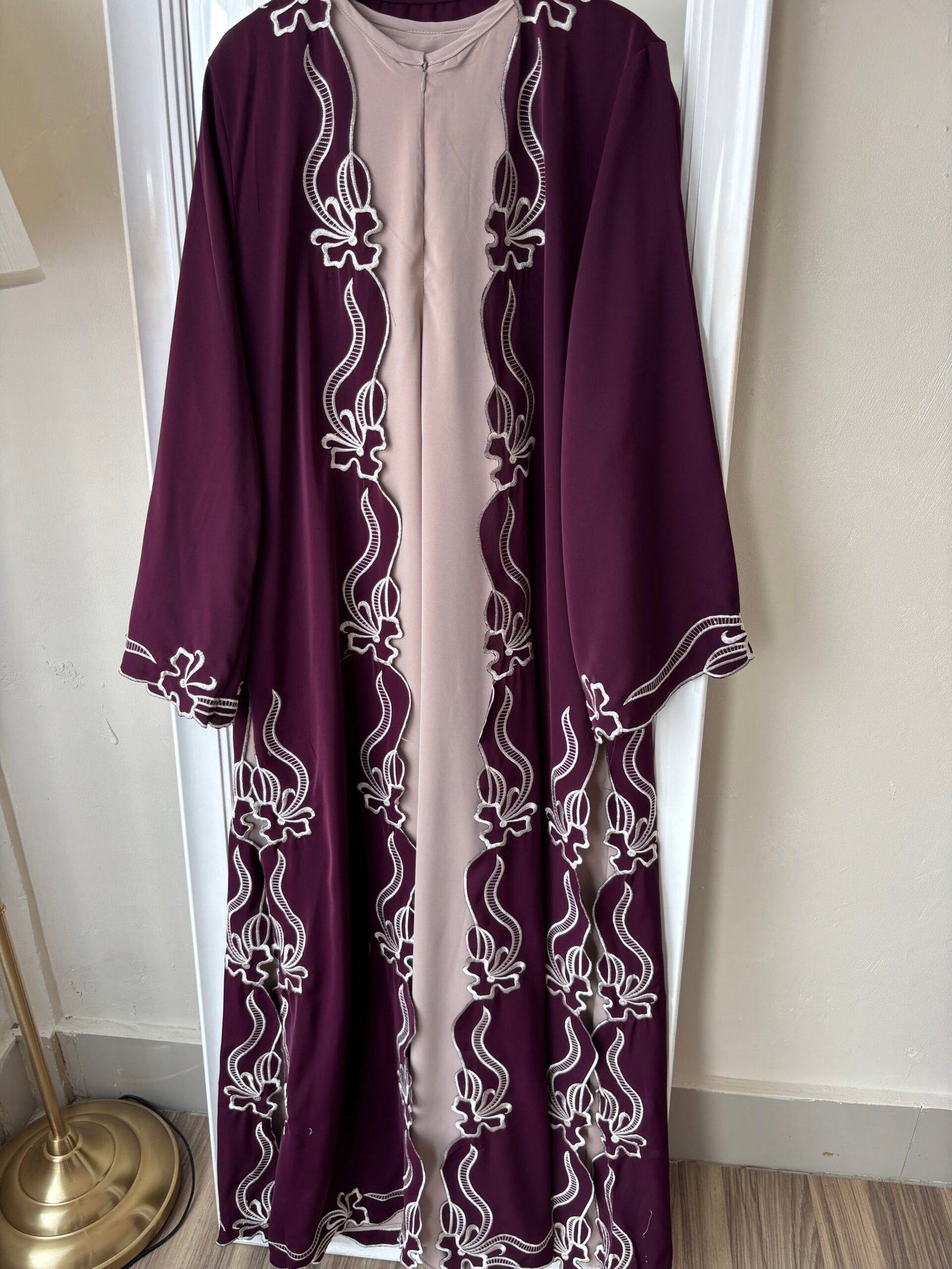 zafira abaya Burguindy zafira abaya