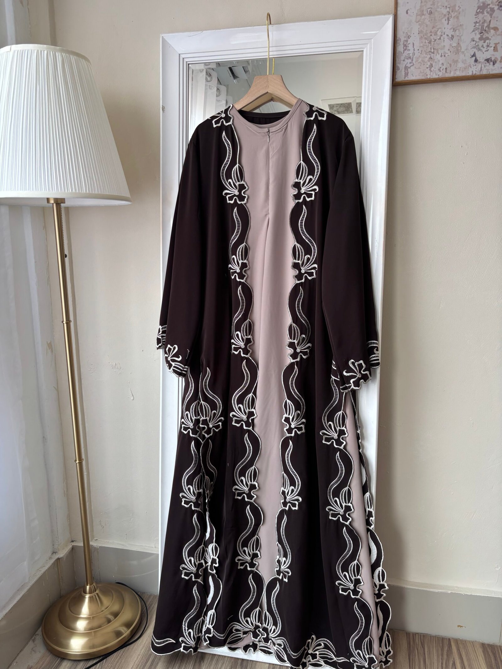 zafira abaya Mahogani zafira abaya