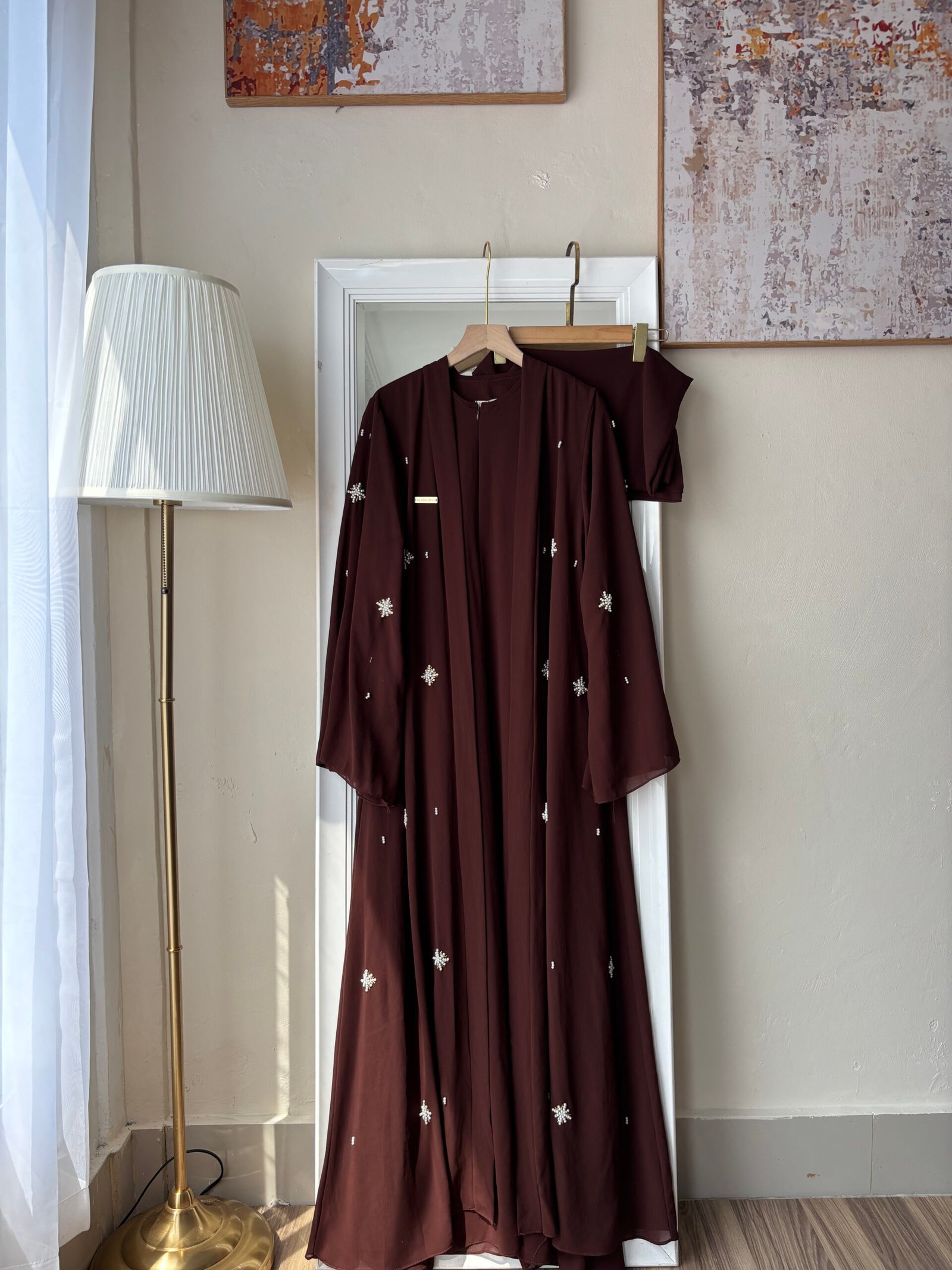 Shebara Abaya - Mahogany Shebara Abaya