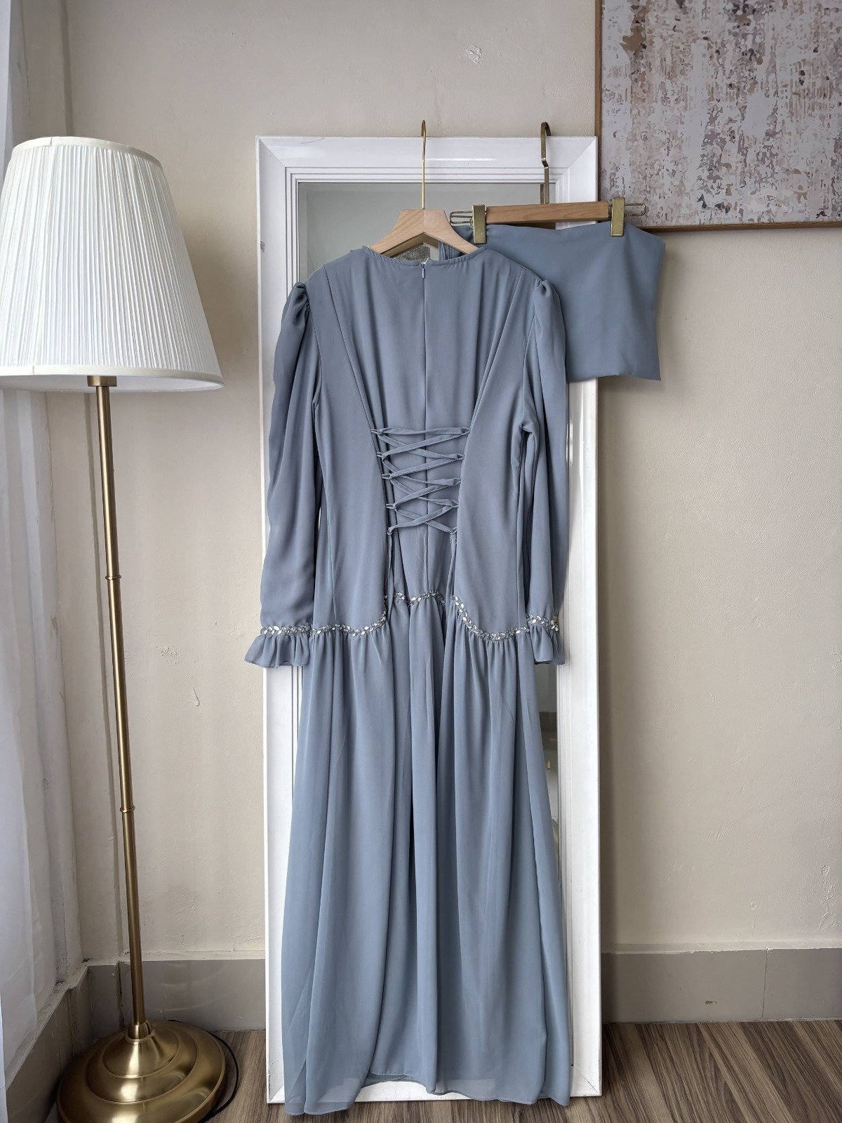 Elmiza Abaya - Powder Blue Elmiza Abaya