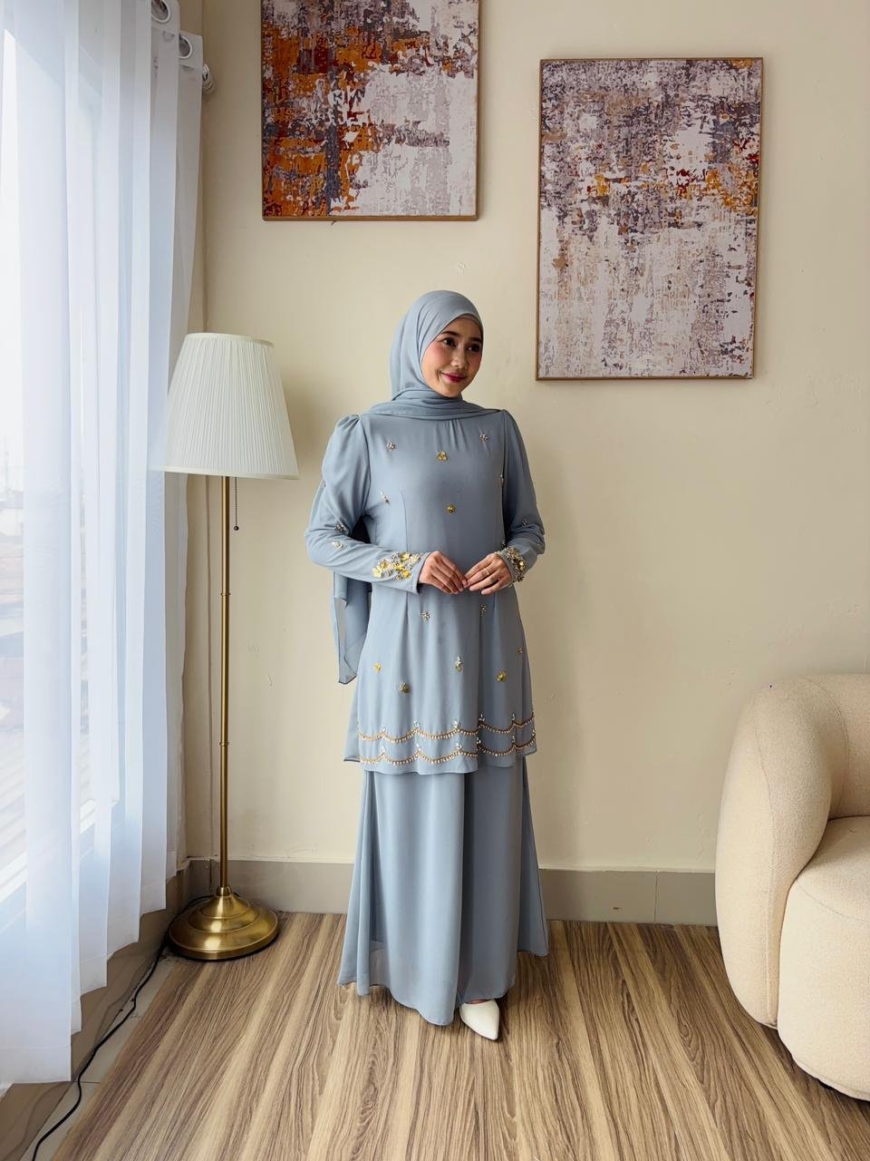 Shereya Dress - Powder Blue Shereya Dress