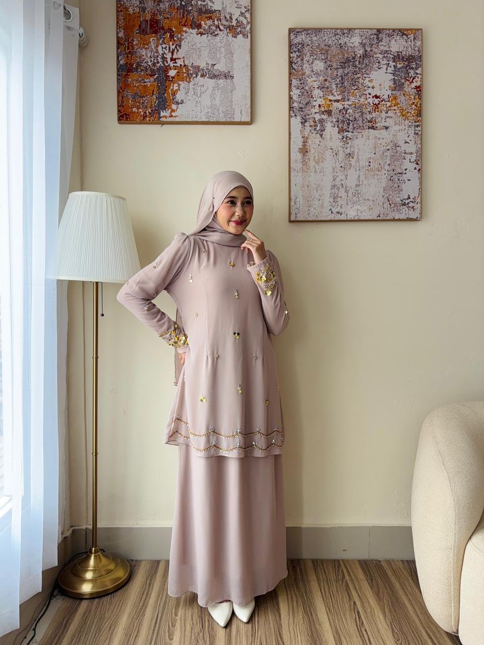 Shereya Dress - Beige Shereya Dress