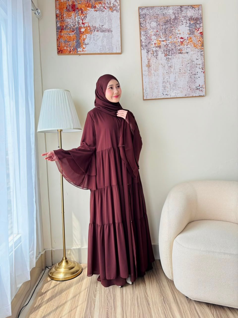 Mahogani Nagya abaya Mahogani